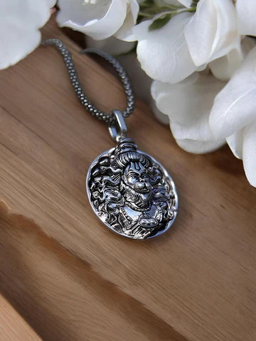 Hanuman Ji Power Exquisite Silver Pendants