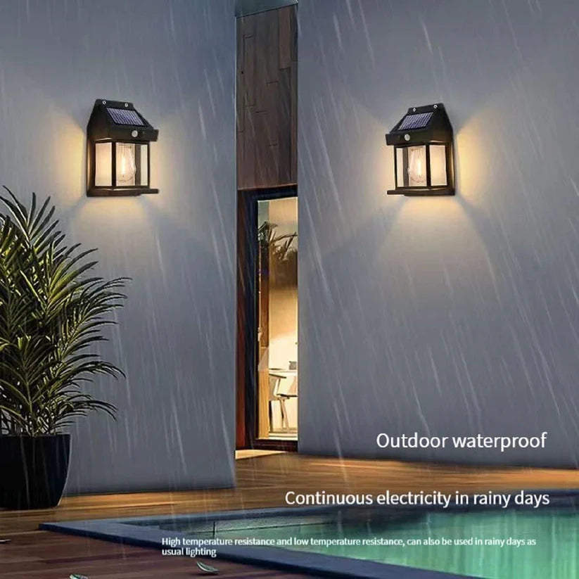 Solar Powered Motion Sensing Wall Lights